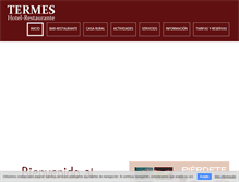 Tablet Screenshot of hoteltermes.com